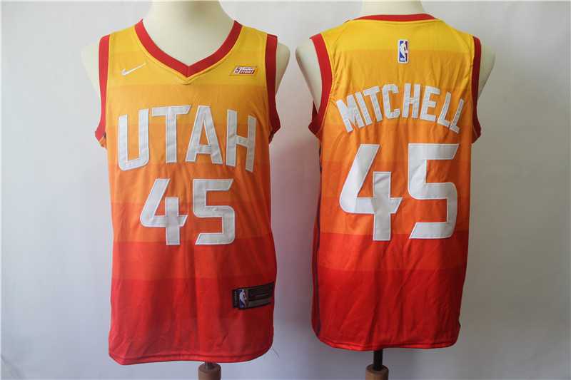 Jazz 45 Donovan Mitchell Multi Color City Edition Nike Swingman Stitched NBA Jersey,We sell and wholesale Jazz 45 Donovan Mitchell Multi Color City Edition Nike Swingman Stitched NBA Jersey on line form chian!